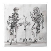 Frauen Fliese (Vorderseite)