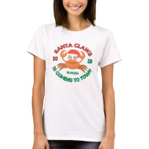 Frauen Florida Weihnachten Santa Claws T-Shirt