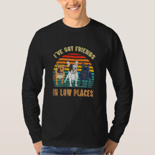 Frauen Französische Bulldogge Hund Ich habe Freund T-Shirt
