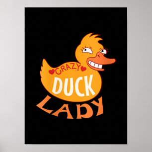 Frauen Frauen Ente Lady Geschenk Entenküken Und En Poster