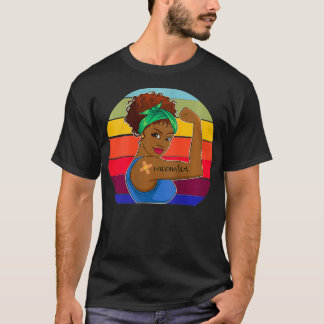 Frauen Frauen Ich bin geimpft T African American T-Shirt