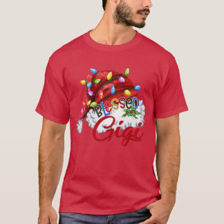Frauen Frauen Seligen Gigi Weihnachtsmannmütze Xma T-Shirt