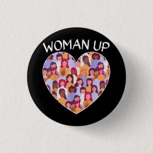 Frauen Frauenfeindlichkeit Frauenförderung Button