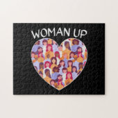 Frauen Frauenfeindlichkeit Frauenförderung Puzzle (Horizontal)