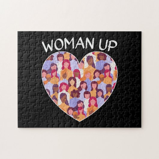 Frauen Frauenfeindlichkeit Frauenförderung Puzzle (Horizontal)