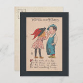 Frauen - Frauenrechte Vintag Postkarte (Vorne/Hinten)