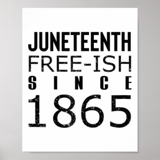 Frauen Freeish Juneteeth Seit 1865 Schwarze Geschi Poster