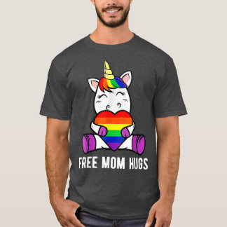 Frauen Freie Mutter Umarmungen Lustiges Einhorn Ga T-Shirt