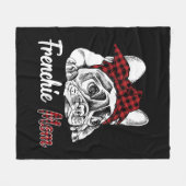 Frauen Frenchie Mama Buldog Lover Geschenk Fleecedecke (Vorderseite (Horizontal))