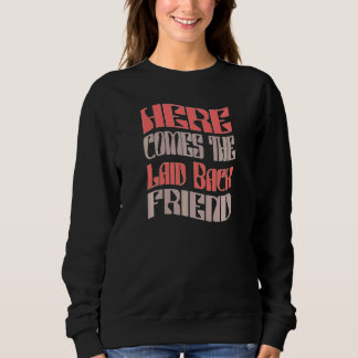 Frauen Freund Entspannt Retro Passende Junggeselli Sweatshirt
