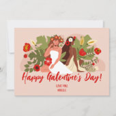 Frauen Freunde Schwestern Galentinstag Dankeskarte (Vorderseite)