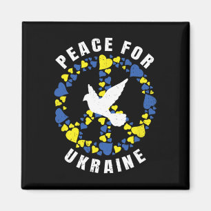 Frauen Frieden Für Ukraine Herz Taube Vogel Ukrain Magnet