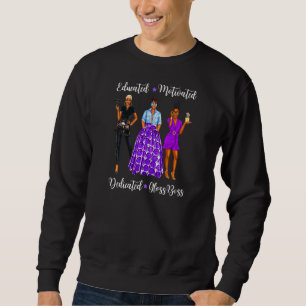 Frauen Friseurinnen Schwarze Frauen Schönheitssalo Sweatshirt