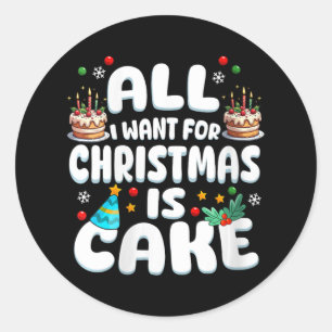 Frauen froh zum Geburtstag Weihnachten Weihnachten Runder Aufkleber