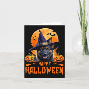 Frauen Frohes Halloween Hund 1 Karte