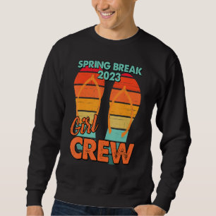 Frauen Frühjahrsferien 2023 Gruppe Strand Vintage Sweatshirt