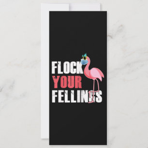 Frauen fühlen Ihre Gefühle Funny Flamingo Einladung