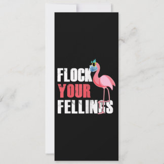 Frauen fühlen Ihre Gefühle Funny Flamingo Einladung
