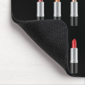 Frauen Funny Lipstick wichtige Lebenschancen Mousepad (Ecke)