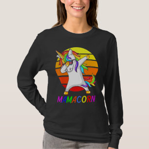 Frauen Funny Mamacorn Einhorn Kostüme Mama Mutter T-Shirt