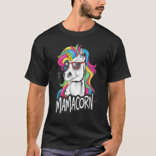 Frauen Funny Mamacorn Einhorn Kostüme Mama Mutter T-Shirt