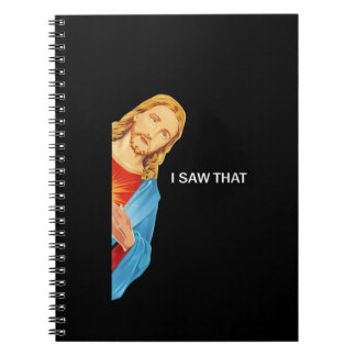 Frauen Funny Zitat Jesus Meme sah ich, dass Christ Notizblock