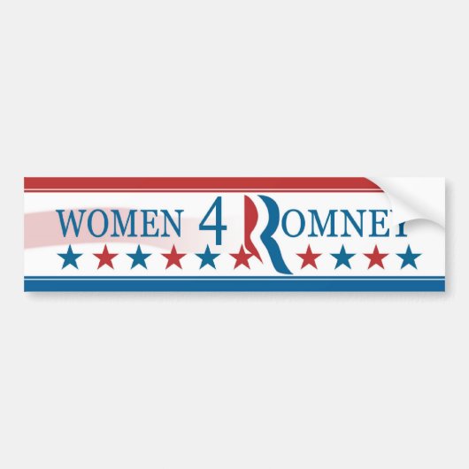 Frauen für (4) Romney Autoaufkleber (Vorne)