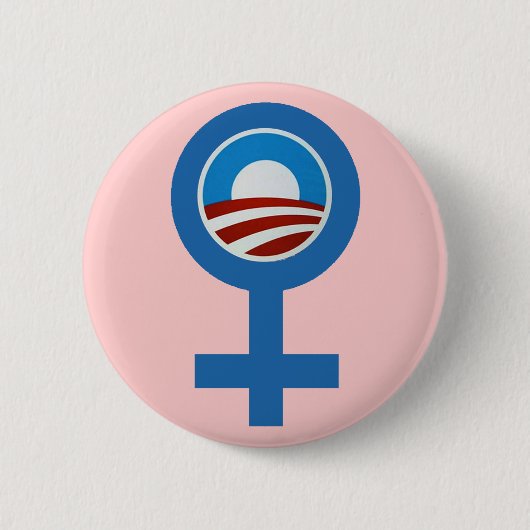FRAUEN FÜR BARACK OBAMA KAMPAGNEN-KNOPF BUTTON (Vorderseite)