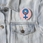 FRAUEN FÜR BARACK OBAMA KAMPAGNEN-KNOPF BUTTON (Beispiel)