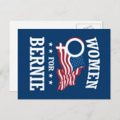 FRAUEN FÜR BERNIE SANDERS POSTKARTE (Vorne/Hinten)