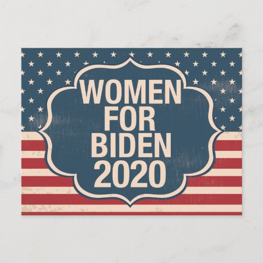 Frauen für den Biden 2020 Postkarte (Vorderseite)