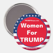 Frauen für den patriotischen TRUMP-Magneten Magnet (Vorderseite/Rückseite)