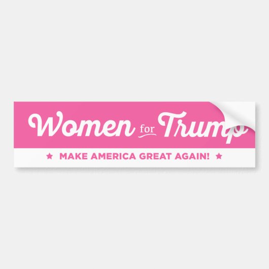 Frauen für Donald TrumpAutoaufkleber 2016 Autoaufkleber (Vorne)