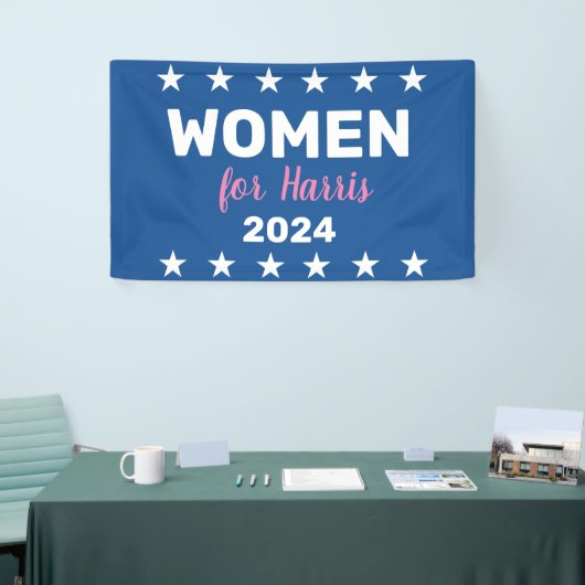 Frauen für Harris 2024 Banner (Messeveranstaltung)