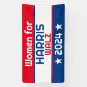 Frauen für Harris Walz 2024 Big Banner (Vertikal)