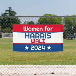 Frauen für Harris Walz 2024 Big Banner