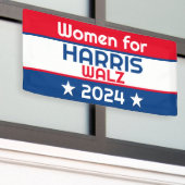 Frauen für Harris Walz 2024 Big Banner (Äußeres Gebäude)