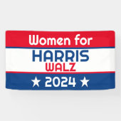 Frauen für Harris Walz 2024 Big Banner (Horizontal)