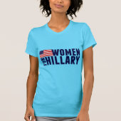 Frauen für Hillary-Blau T-Shirt (Vorderseite)