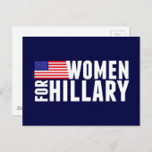 Frauen für Hillary Postkarte (Vorne/Hinten)