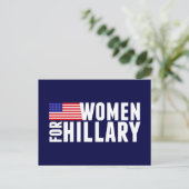 Frauen für Hillary Postkarte (Stehend Vorderseite)