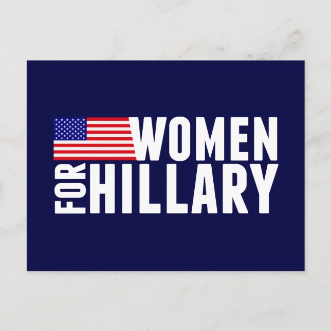 Frauen für Hillary Postkarte (Vorderseite)