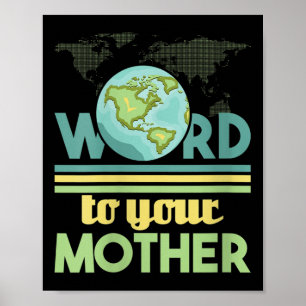 Frauen für ihre Mutter sprechen - Umwelt Poster