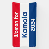Frauen für Kamala Harris 2024 Big Banner (Vertikal)