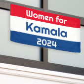 Frauen für Kamala Harris 2024 Big Banner (Äußeres Gebäude)