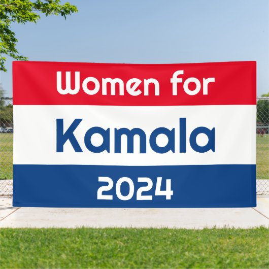 Frauen für Kamala Harris 2024 riesig Banner (Außenbereich)