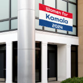 Frauen für Kamala Harris 2024 riesig Banner (Äußeres Gebäude)