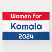 Frauen für Kamala Harris 2024 riesig Banner (Horizontal)