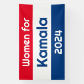 Frauen für Kamala Harris 2024 riesig Banner (Vertikal)