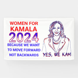 Frauen für Kamala Harris 2024 Wahl Banner
